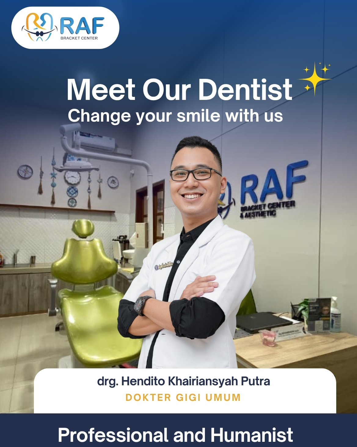 Portrait of drg. Hendito Khairiansyah Putra