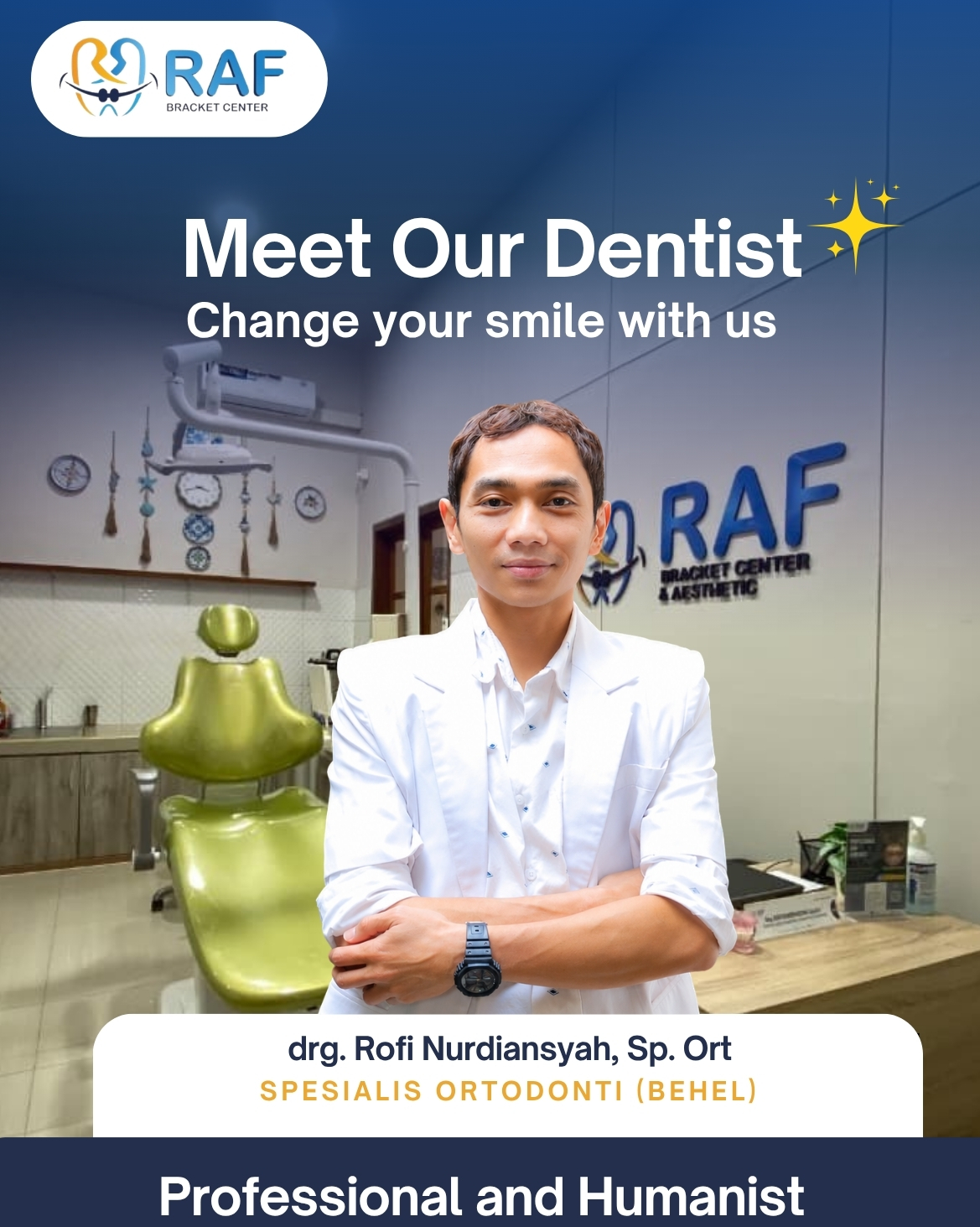 Portrait of drg. Rofi Nurdiansyah, Sp. Ort