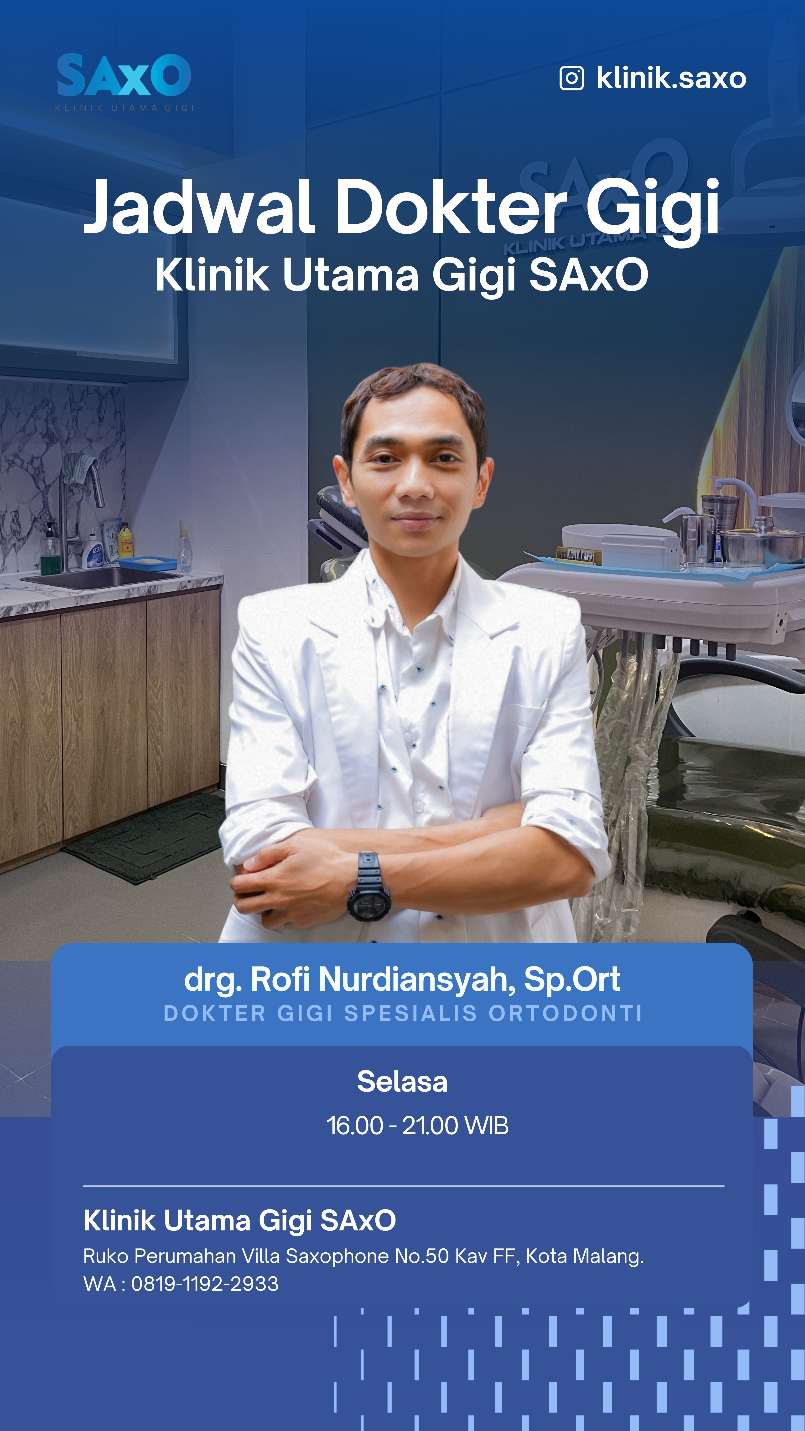 Portrait of drg Rofi Nurdiansyah, Sp. Ort